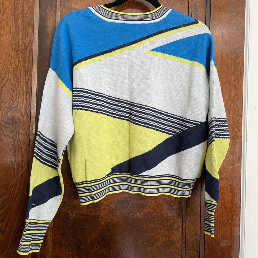 Bcbgeneration Printed Cropped Sweater With Neon C… - image 6